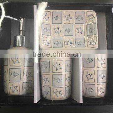 4PCS HOT-SALE CHEAP PRICE CERAMIC BATHROOM SET photo-4