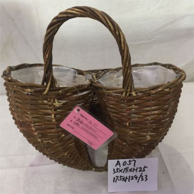 Rectangular Shape Wicker Laundry Baskets Wicker Baskets with Handles