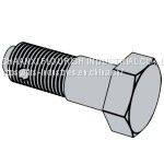 Anti Wear Hex Head Bolt For Wind Energy / Mechanical Machine Industry photo-4