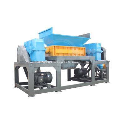 Low Price Double Shaft Tyre Recycling Crusher Machines for Shredding Waste Plastic Shredder Recycle Tire Shredder Equipment photo-2