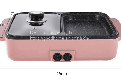 Electric Hot Pot Boiling Pot Multifunctional Cooking Electric Hot Pot Household Wholesale Small Rinsing and Roasting Integrated Pot