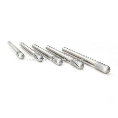 R4.7 Hemisphere Diamond Grinding Head Spiral Groove Design, Glass Fiber Drilling, Reaming and Trimming photo-3