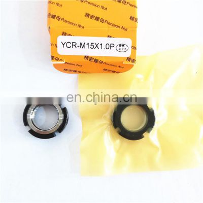 Jinan Precision Bearing Lock nut YCR-M15X1.0P KMK 2 - Lock nuts with integral locking KMK2 M15 in stock