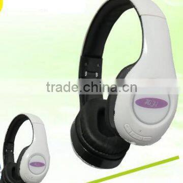 Bulk wholesale fashion Wired stereo bluetooth headset with microphone for mobile phone or ipod