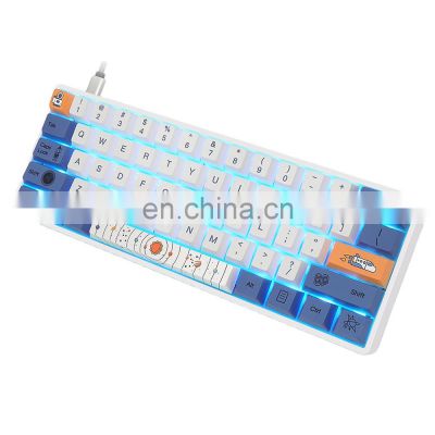 Hot Sale Professional Lower Price mechanical gaming keyboard rgb backlight game keyboard custom white 60 split keyboard