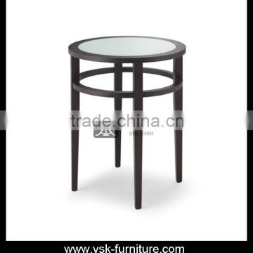 CT-066 Round Tempered Glass Top Tea Table