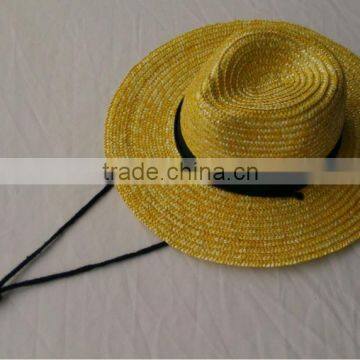 Competitive Price wheat straw Panama Hat With Band