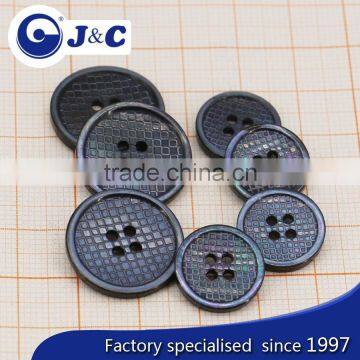 Manufacture black mother of pearl sea shell button