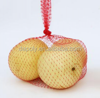 Made in China Poly Mesh Net Packing Bag for Fresh Fruit apple Orange Pear Net Mesh Fruit Packaging Bags