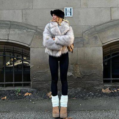 Eco-Friendly Lapel Collar Faux Fur Short Coat for Women Fashionable and Simple Design photo-5
