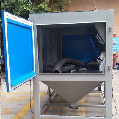 Big Sand Blasting Cabinet Manual Double Station Pressure Sandblasting Machine photo-3