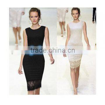 Ladies Designed Elegant Tunic Lace Crochet Bodycon Shift Party Evening Career Pencil Dress Plus Size SV001577