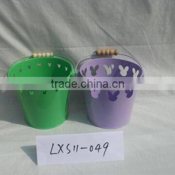 green & purple Bucket