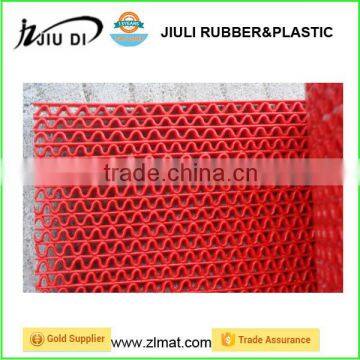 100% pure PVC waterproof s holes style anti slip mat