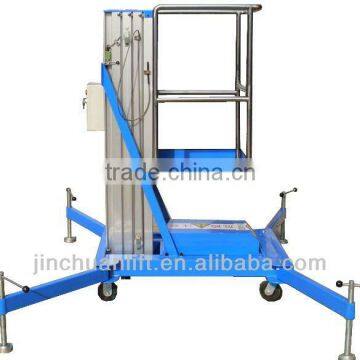 single mast aluminum lift platform/electric manlift/telescopic man lift/window cleanling lift