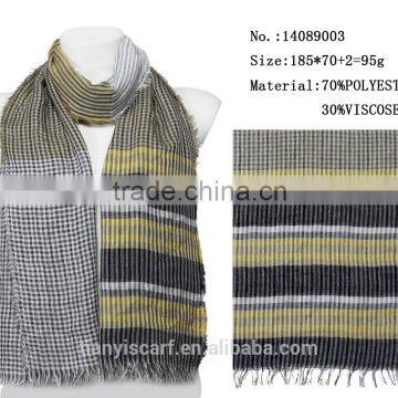 Women Winter Scarf Factory Custom Made New Design Stripe Scarfs