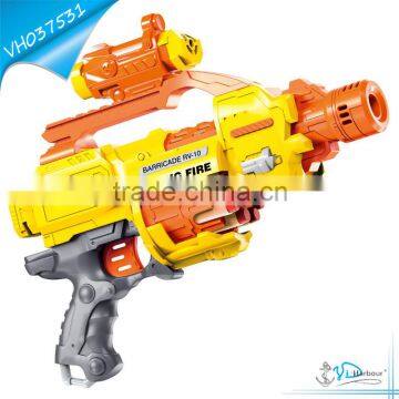 New Design Electric Yellow Soft Bullet Gun Toy for Kids 2016