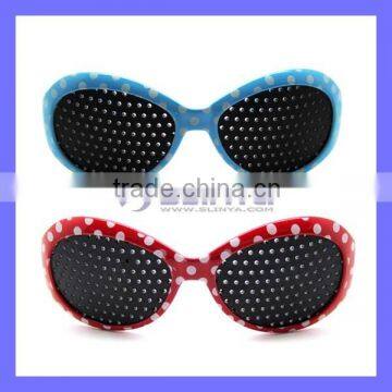 Colorful Eyesight Improvement Vision Care Exercise Eyewear Pinhole Glasses Training For Kids