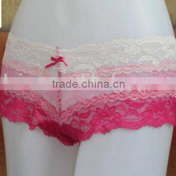 White Pink Sexy Lace Woman Panties,underwear Woman Transparent photo-3