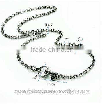 Factory Price Skull Hand Necklace Silver 925 Chain