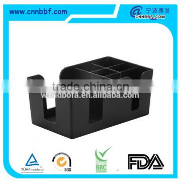 black plastic bar caddy