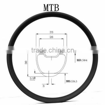 SMTB05-27.5 synergy bike 33mm*30mm all mountain eccentric carbon mtb rim 27.5er carbon fiber mountain bike rim 650b mtb rim