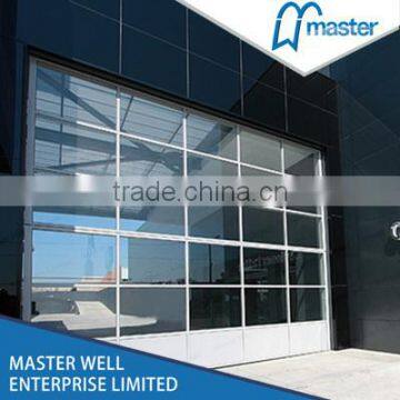 Automatic easy lift garage aluminum screen door