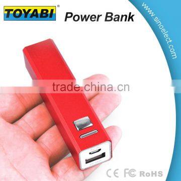 Mini 2600mah Lipstick-sized High Capacity Portable Charger External Battery Power Bank With Built In ON OFF Key photo-6