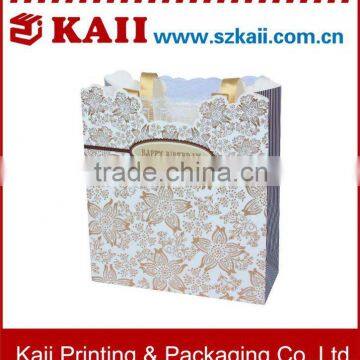 good quality coloured paper bag with handles