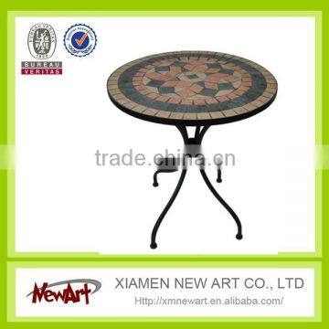 Elegant Design Metal Patio Mosaic Outdoor Furniture Living Room Mosaic Metal Furniture photo-3