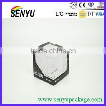 metal box/Custom made wholesale paper box packaging with PVC window