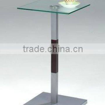 Square glass snack table, coffee table