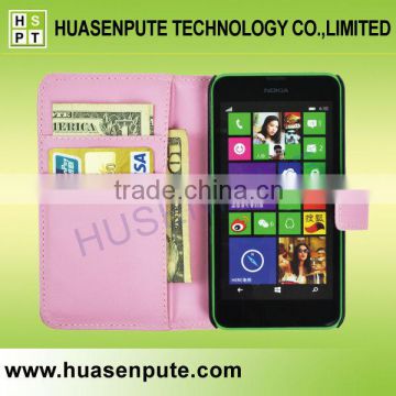 China Wholesale 4.5 Inch Phone Case for Nokia Lumia 630 Leather Case