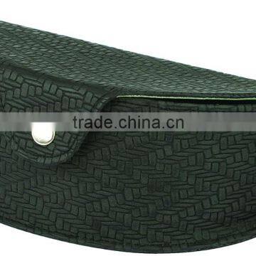 Wholesale Black Leather Folding Sunglasses Case