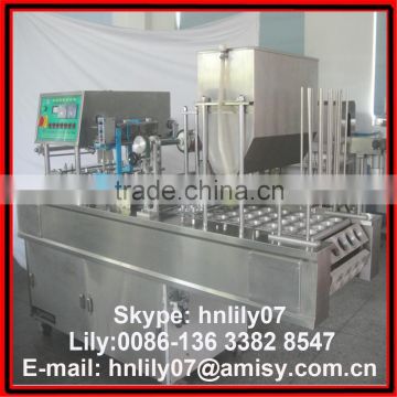 (website: hnlily07) competitive price plastic cup jelly filling and sealing machine