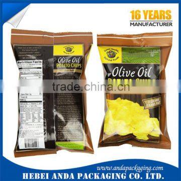 customed food grade potato chips packaging bags