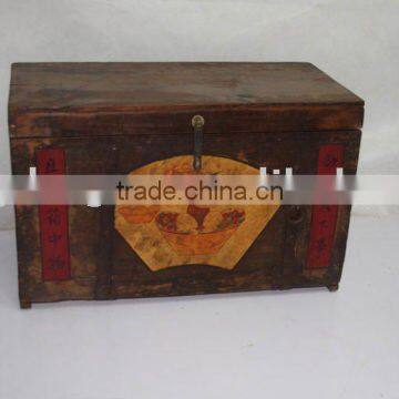 chinese antique wooden storage chest