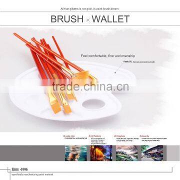 Wholesale 10pcs Wooden Handle Nylon Hair Artist Painting Brush Quality Choice photo-6