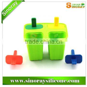 4 popsicle silicone ice tray