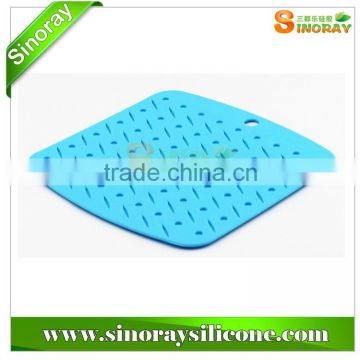 Kitchen Use Square Shape Silicone Folding Trivet