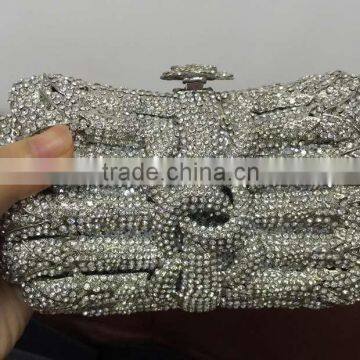 top luxury crystal and rhinestone evening purses hand bag for women