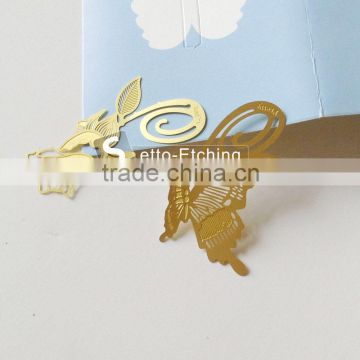 Wholesale etched metal bookmark blank supplier from China