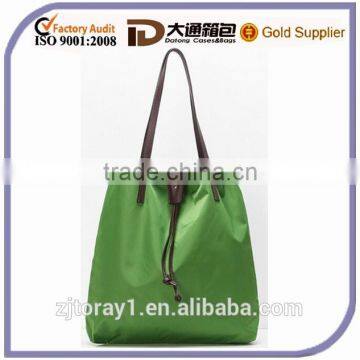 Personalized Shoulder Fashion Nylon Shopping Bag Drawstring With Custom Your Logo