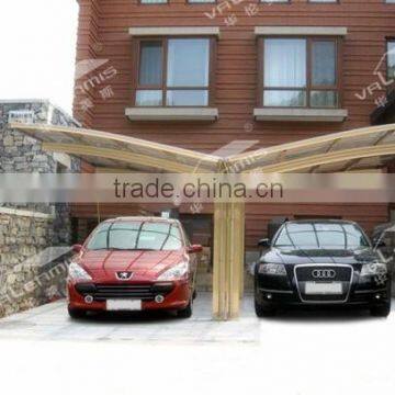 2016 Most Popular and Durable Flat Roof Carport Shade