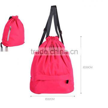 Fashion Strong Drawtring Backpack Outdoor Sports Hiking Bag photo-3