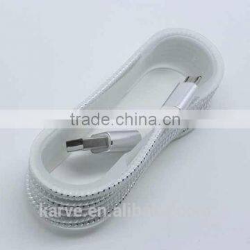 Cellphone Charging and Sync Data Luminous Cold Light Micro Usb to Usb