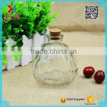 Wholesale Cute Pumpkin Shaped Glass Aroma Diffuser Bottle with Cork