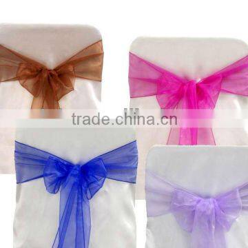 2016 Cheap Wholesale Elegant Organza Chair Sash