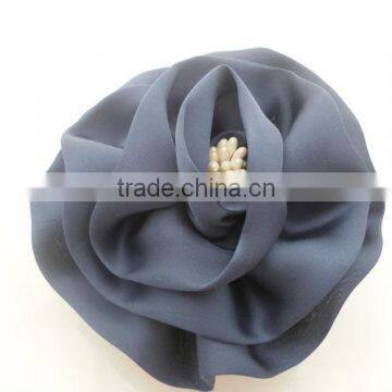 2013 New design wholesale DIY handmade chiffon flower with core plate accessoires H-26