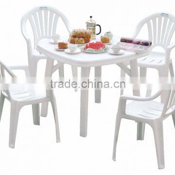 Courtyard knock down tea table set